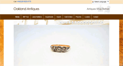 Desktop Screenshot of oaklandantiques.co.uk